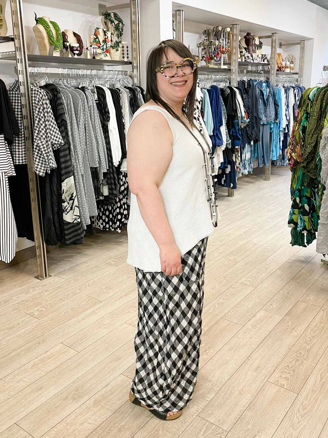 Bodil Bodil Cotton Gauze Tank Top, White