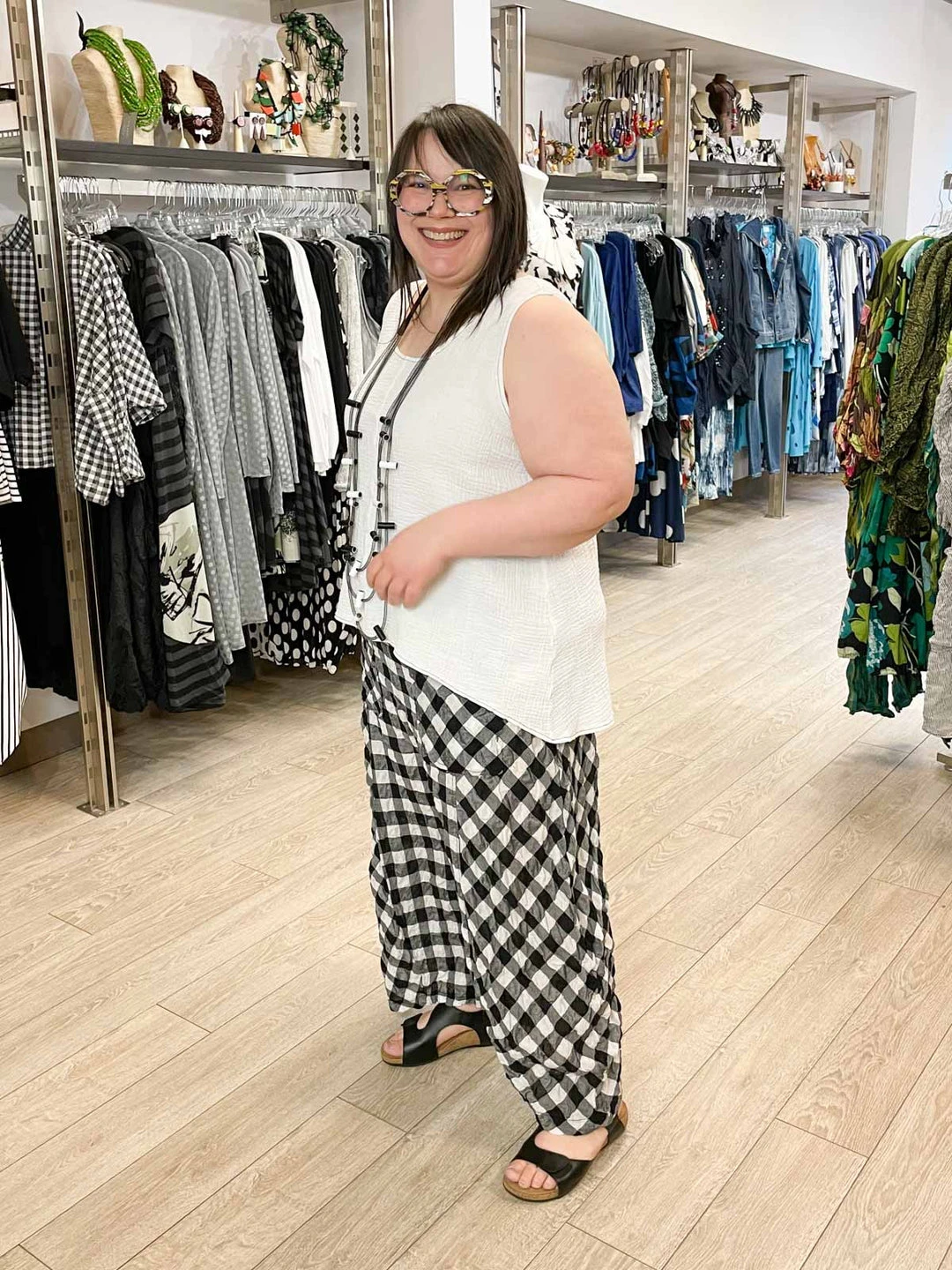 Bodil Bodil Cotton Gauze Tank Top, White