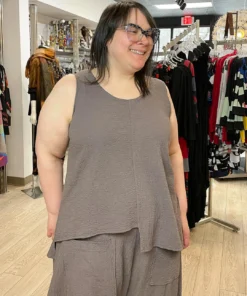 Bodil Bodil Step Hem Tank, Earth