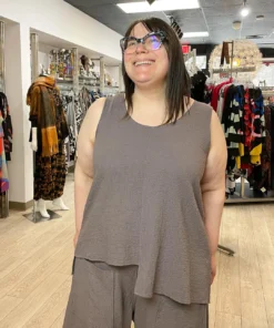 Bodil Bodil Step Hem Tank, Earth