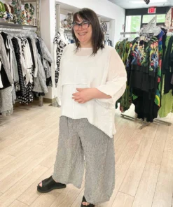 Bodil Gauze Crop Top, White