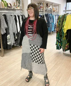 Bodil Patch Dress, Black/White 16 Bodil Patch Dress, Black/White