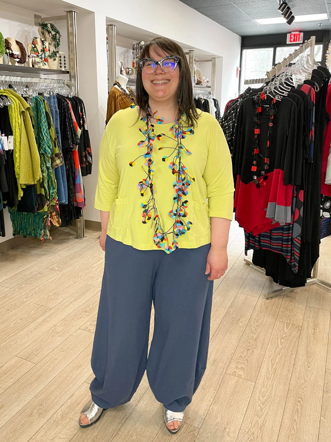 Bryn Walker Bryn Walker 3/4 Sleeve Boxy Shirt, Swallowtail 11 Bryn Walker Bryn Walker 3/4 Sleeve Boxy Shirt, Swallowtail