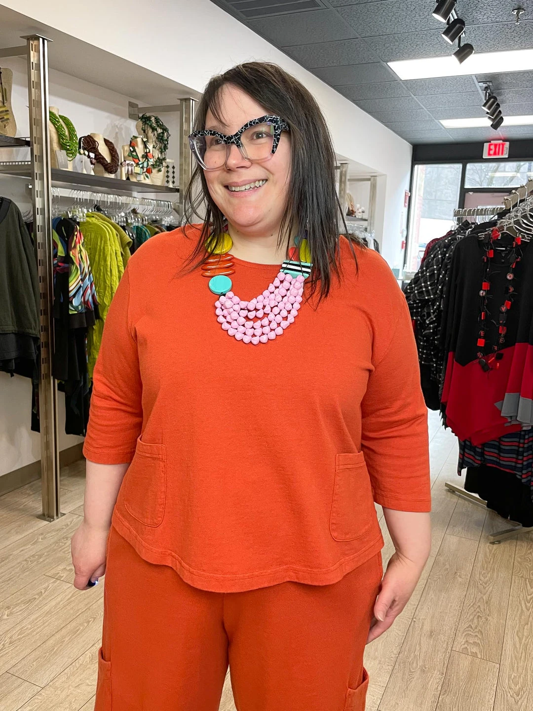 Pacificotton Bryn Walker 3/4 Sleeve Boxy Shirt, Quill 3 Pacificotton Bryn Walker 3/4 Sleeve Boxy Shirt, Quill