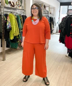 Pacificotton Bryn Walker 3/4 Sleeve Boxy Shirt, Quill 13 Pacificotton Bryn Walker 3/4 Sleeve Boxy Shirt, Quill