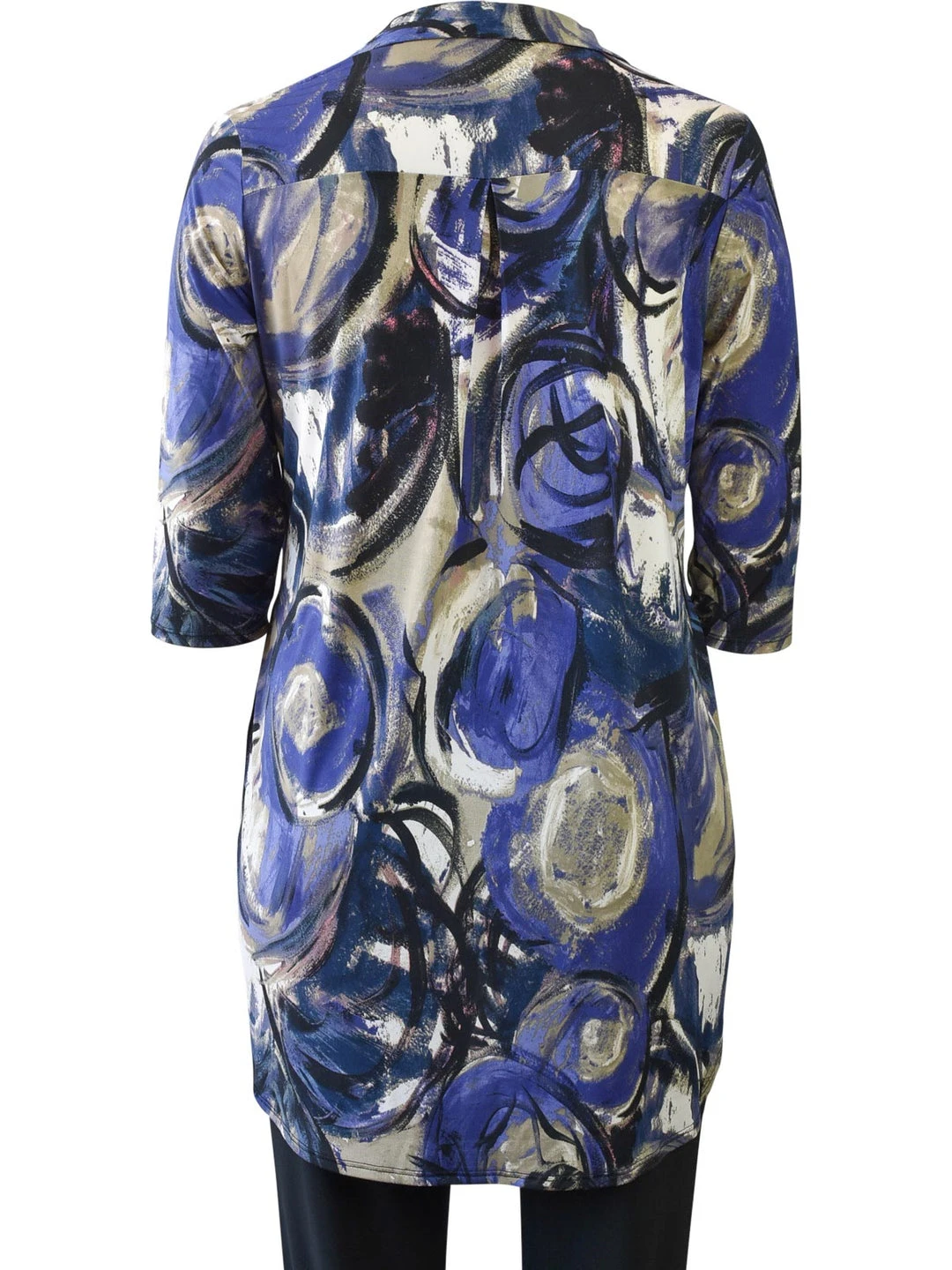 Caribe Collared Tunic Dress, Purple Multi Dresses & Jumpsuits 4 Caribe Collared Tunic Dress, Purple Multi Dresses & Jumpsuits