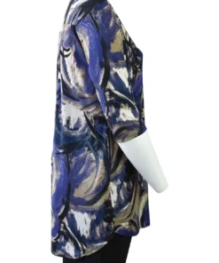 Caribe Collared Tunic Dress, Purple Multi Dresses & Jumpsuits 7 Caribe Collared Tunic Dress, Purple Multi Dresses & Jumpsuits