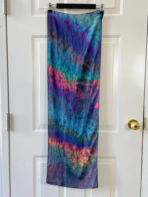 Carter Smith Shibori Rectangular Silk Scarf, Muted Multi Scarves