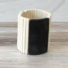 CATHs Jewelry Matchstick Rectangle Horn Cuff, Bone/Grey 1 CATHs Jewelry Matchstick Rectangle Horn Cuff, Bone/Grey