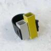 Christina Brampti Christina Brampti 2 Aluminum Bar Ring, Yellow/Silver