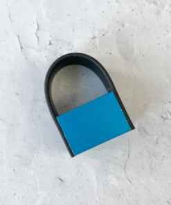 Christina Brampti Christina Brampti Aluminum Bar Rectangle Ring, Turquoise