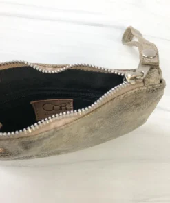 CoFi Leathers Ellie Wristlet, Gold CoFi Leathers