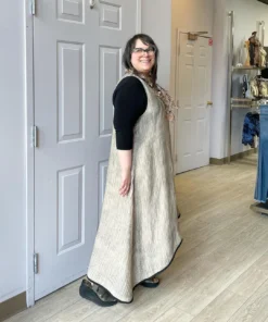 Cynthia Ashby Cynthia Ashby Joy Dress, Natural Airbrush 15 Cynthia Ashby Cynthia Ashby Joy Dress, Natural Airbrush