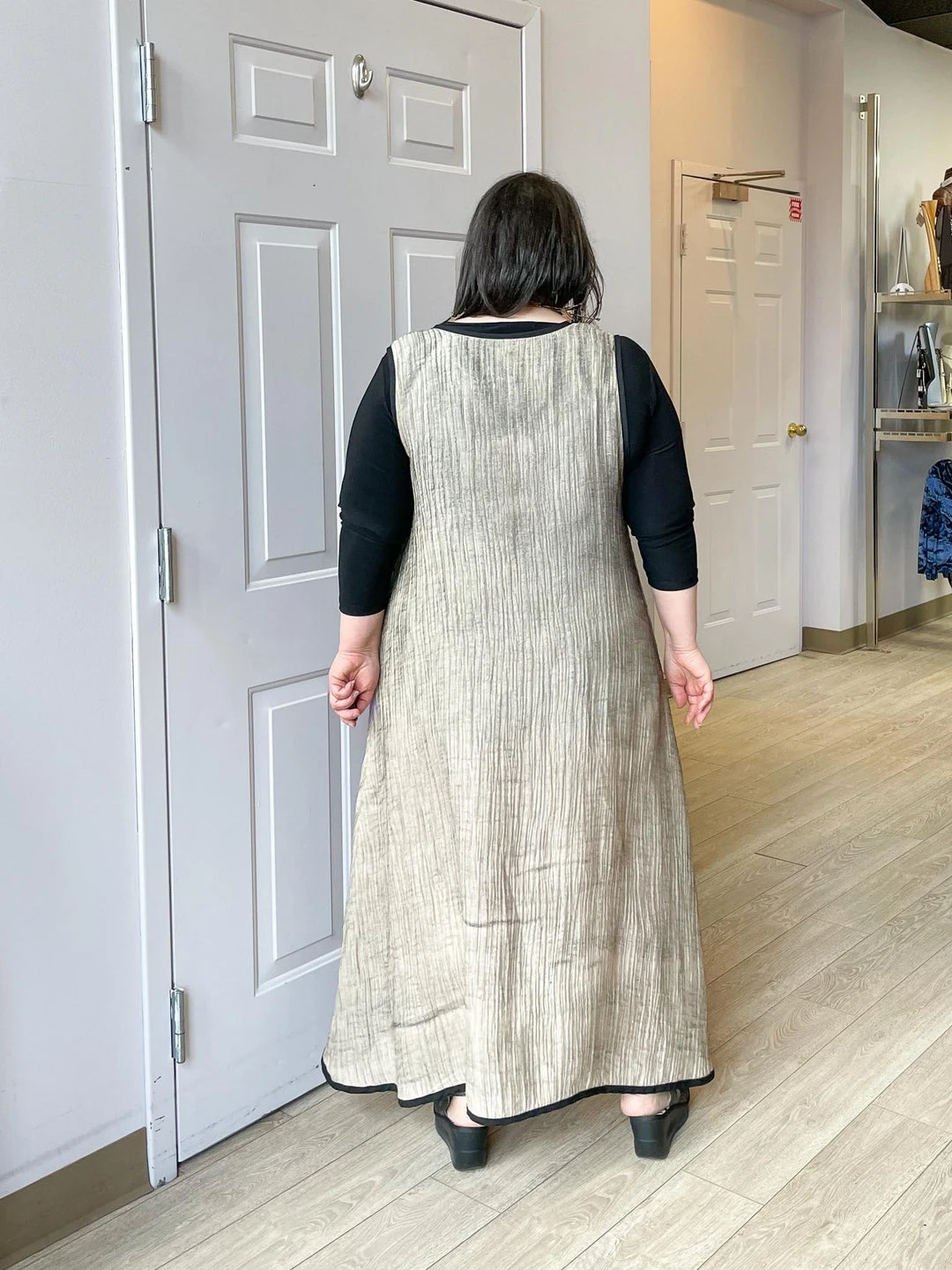 Cynthia Ashby Cynthia Ashby Joy Dress, Natural Airbrush 7 Cynthia Ashby Cynthia Ashby Joy Dress, Natural Airbrush