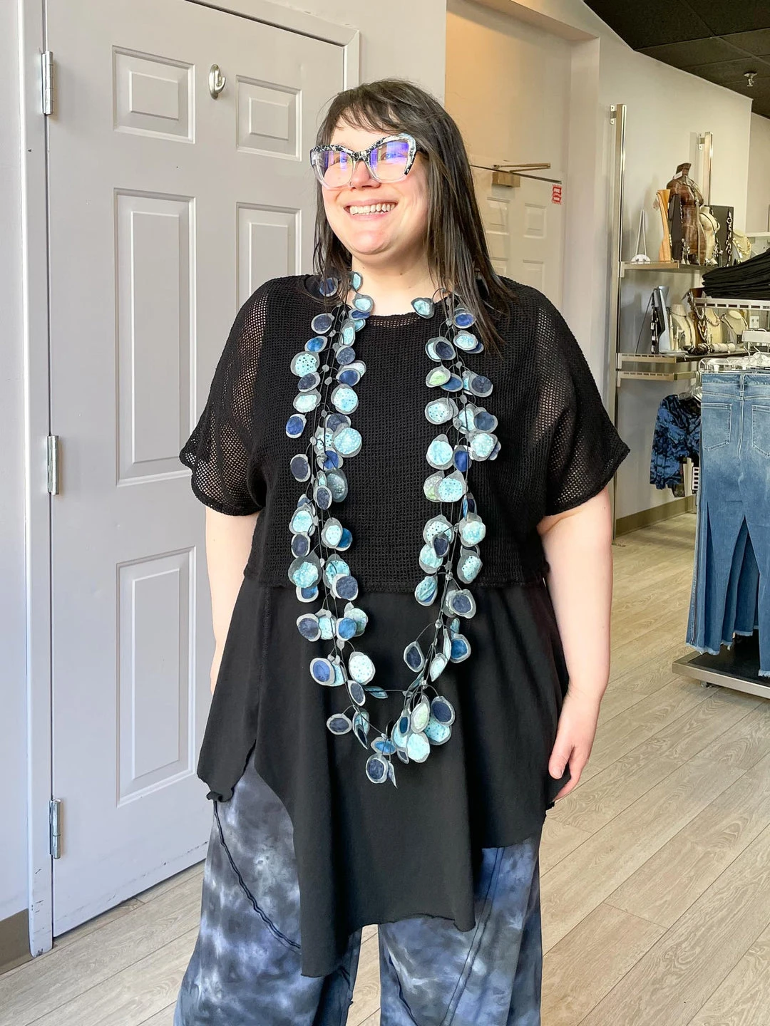 Cynthia Ashby Katy Top, Black Cynthia Ashby