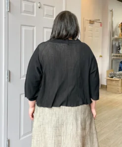 Cynthia Ashby Pullover Top, Black Cynthia Ashby