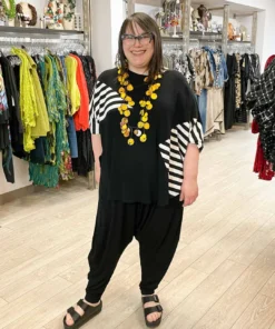 Trine Kryger Simonsen Tonia Drop Crotch Pants, Black Trine Kryger Simonsen