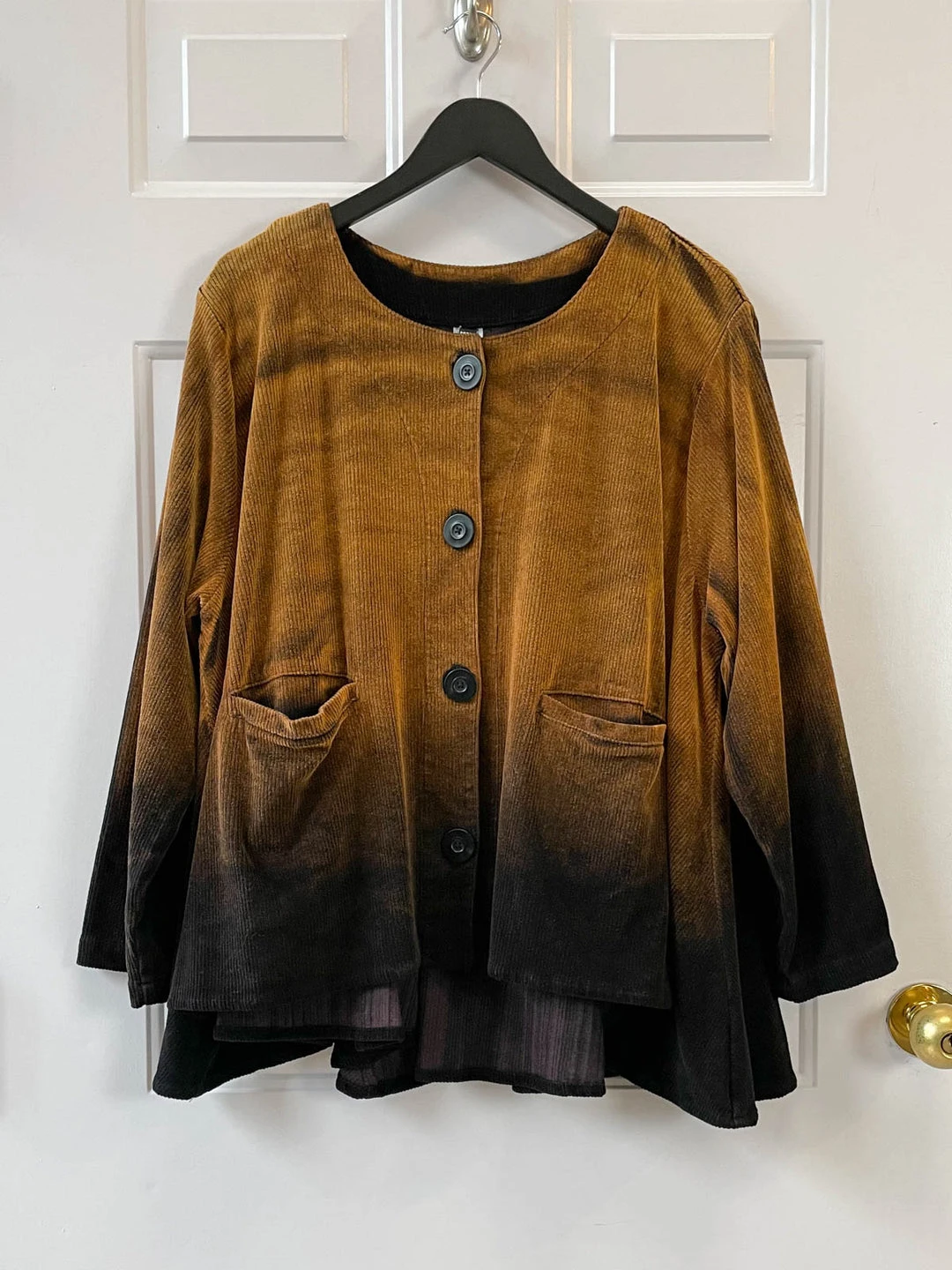 Dress To Kill Dress To Kill Swing Coat, Cord Dip Dye 3 Dress To Kill Dress To Kill Swing Coat, Cord Dip Dye