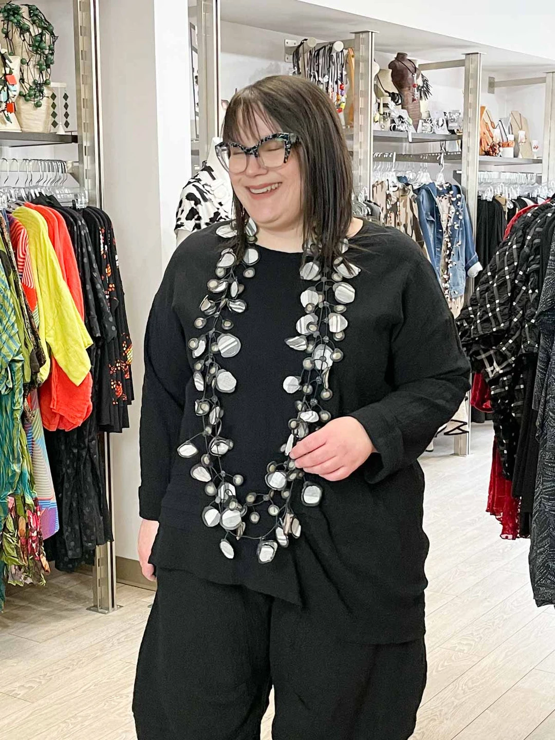 Dress To Kill Long Tuck Pullover, Black Cotton Gauze 3 Dress To Kill Long Tuck Pullover, Black Cotton Gauze