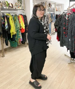 Dress To Kill Long Tuck Pullover, Black Cotton Gauze 11 Dress To Kill Long Tuck Pullover, Black Cotton Gauze