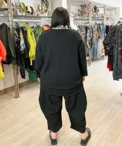 Dress To Kill Long Tuck Pullover, Black Cotton Gauze 12 Dress To Kill Long Tuck Pullover, Black Cotton Gauze