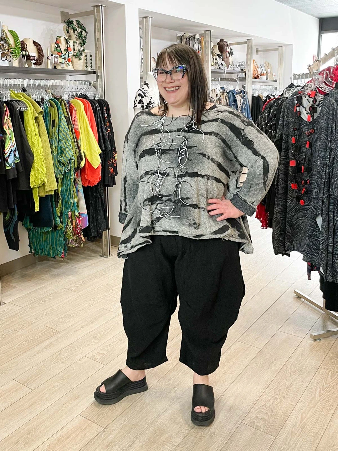 Dress To Kill Kam Pant, Black Gauze