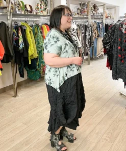 Dress To Kill Glamour Tuck Skirt, Black Taffeta Crush Dress To Kill