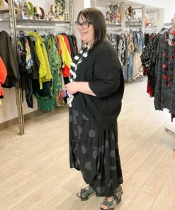 Dress To Kill Dress To Kill Tuck Pullover, Black Gauze