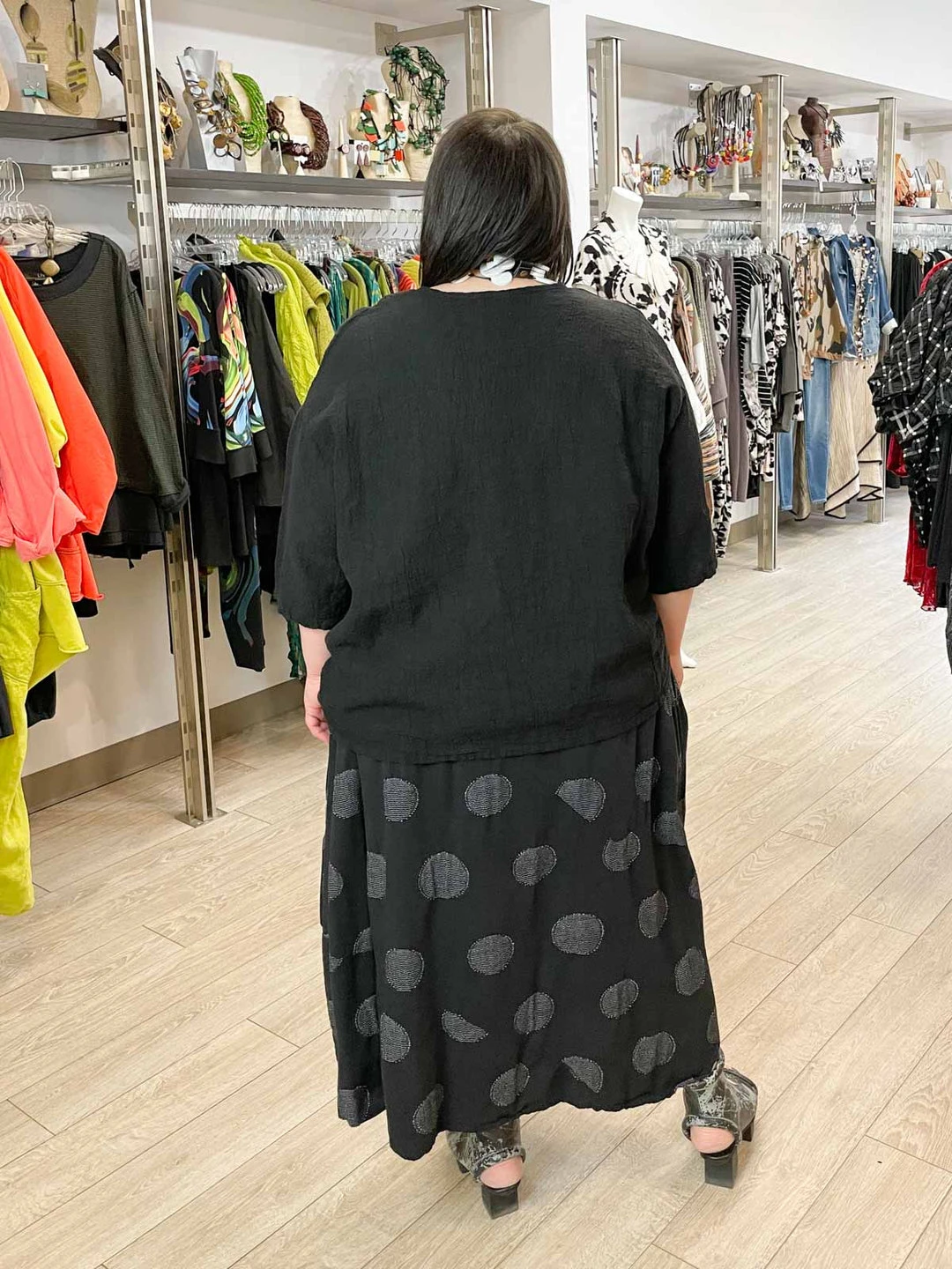 Dress To Kill Dress To Kill Tuck Pullover, Black Gauze