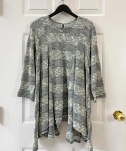 Dress To Kill Tulip Pullover, Grey Random Stripe Dress To Kill 14 Dress To Kill Tulip Pullover, Grey Random Stripe Dress To Kill