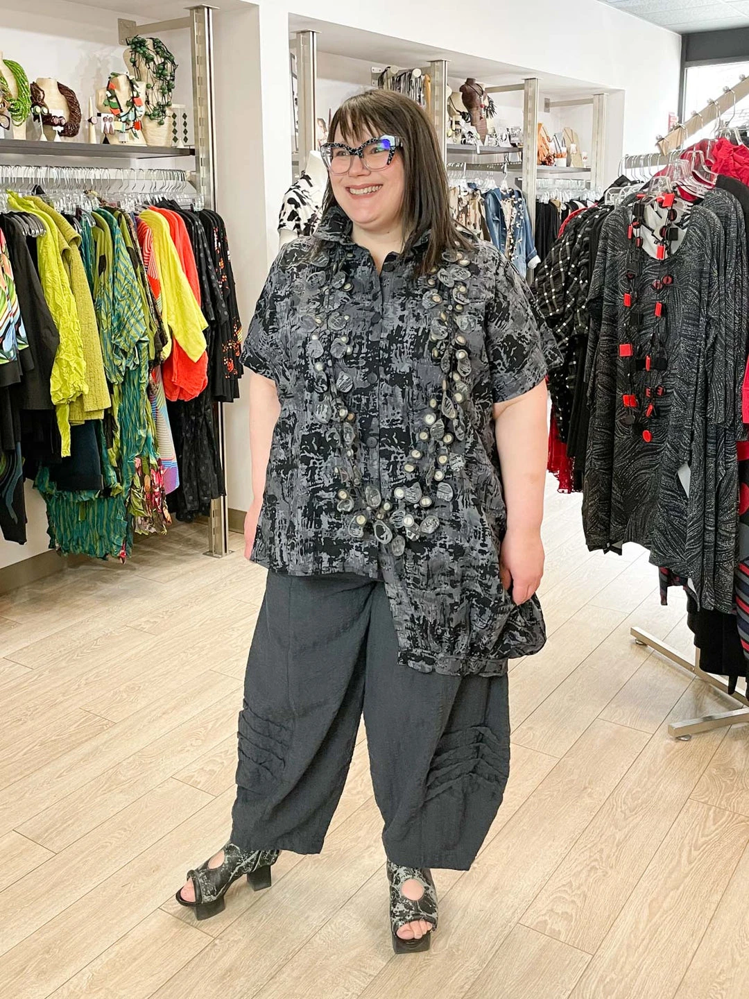 Dress To Kill Dress To Kill Multi Folded Pant, Navy Stripe