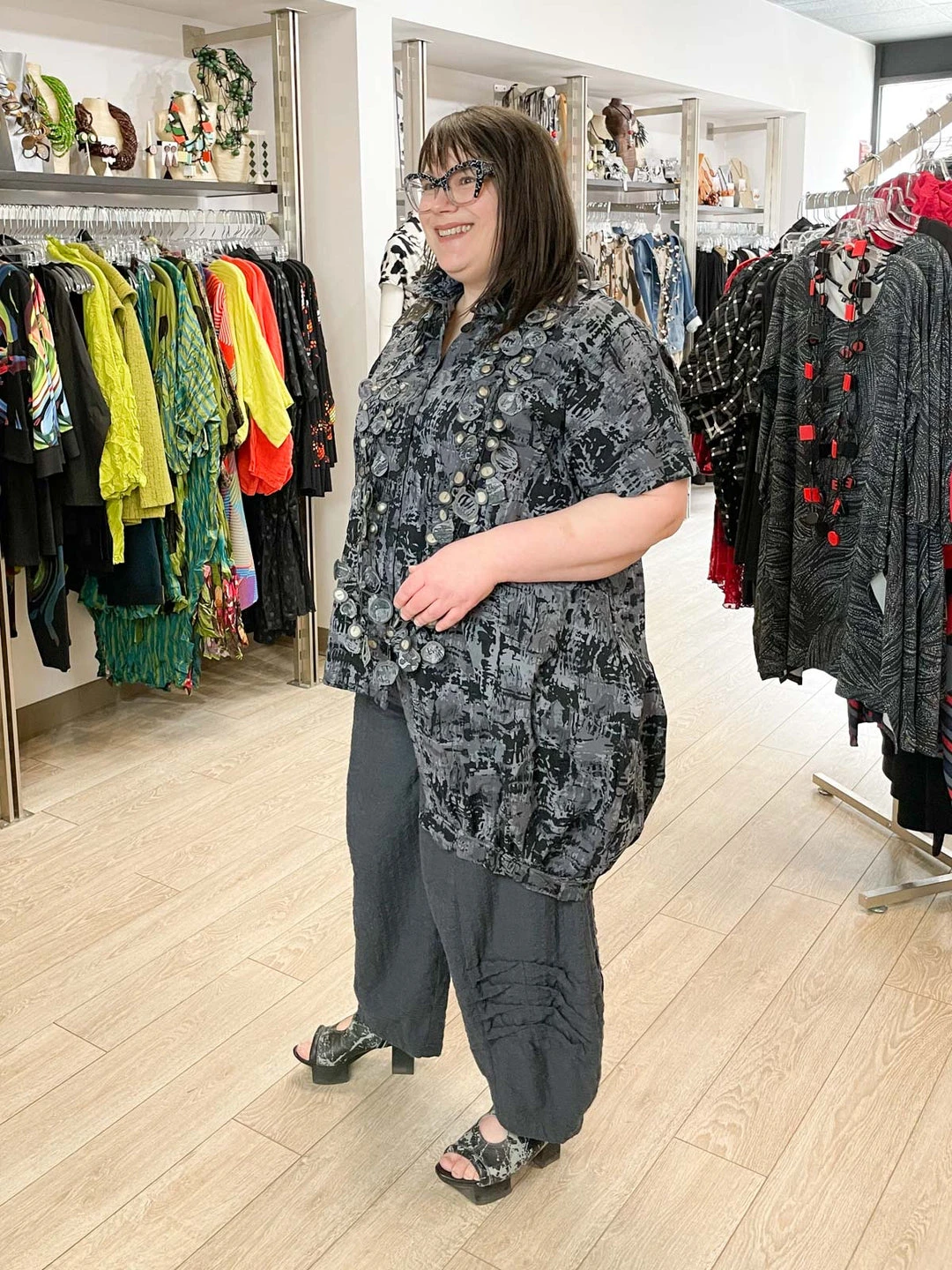 Dress To Kill Dress To Kill Multi Folded Pant, Navy Stripe