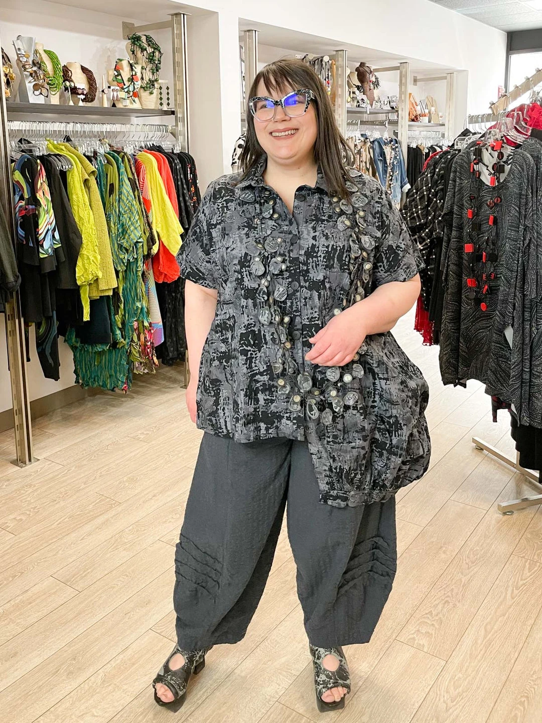 Dress To Kill Dress To Kill Multi Folded Pant, Navy Stripe