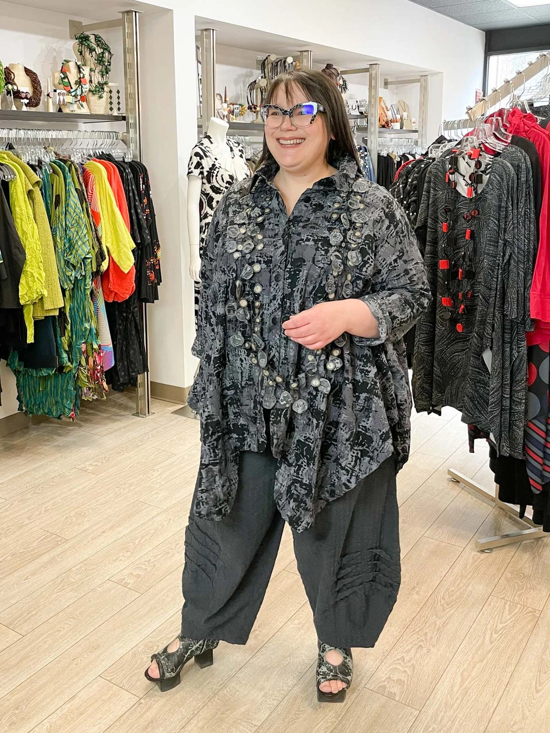 Dress To Kill Step Shirt, Black Grey Abstract Dress To Kill 5 Dress To Kill Step Shirt, Black Grey Abstract Dress To Kill