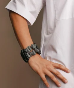 Michaela Malin Michaela Malin Duke Bracelet, Black 7 Michaela Malin Michaela Malin Duke Bracelet, Black