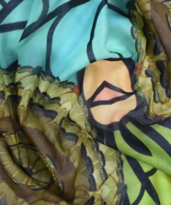 Dupatta Designs Gloria Cotton Modal Scarf, Green/Yellow Dupatta Designs 7 Dupatta Designs Gloria Cotton Modal Scarf, Green/Yellow Dupatta Designs