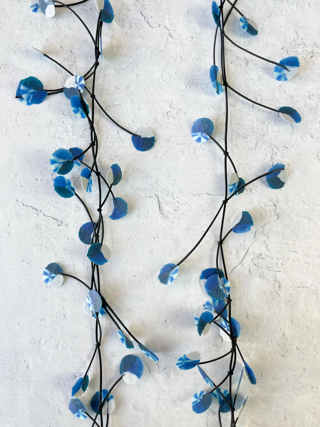 Ekeimenna By Annemieke Broenink Annemieke Broenink Recycled Wildflower Necklace, Indigo 4 Ekeimenna By Annemieke Broenink Annemieke Broenink Recycled Wildflower Necklace, Indigo