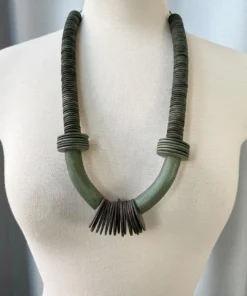 Escape From Paris Two-Tone Wood Disc Bead Necklace, Truffle Escape From Paris 7 Escape From Paris Two-Tone Wood Disc Bead Necklace, Truffle Escape From Paris