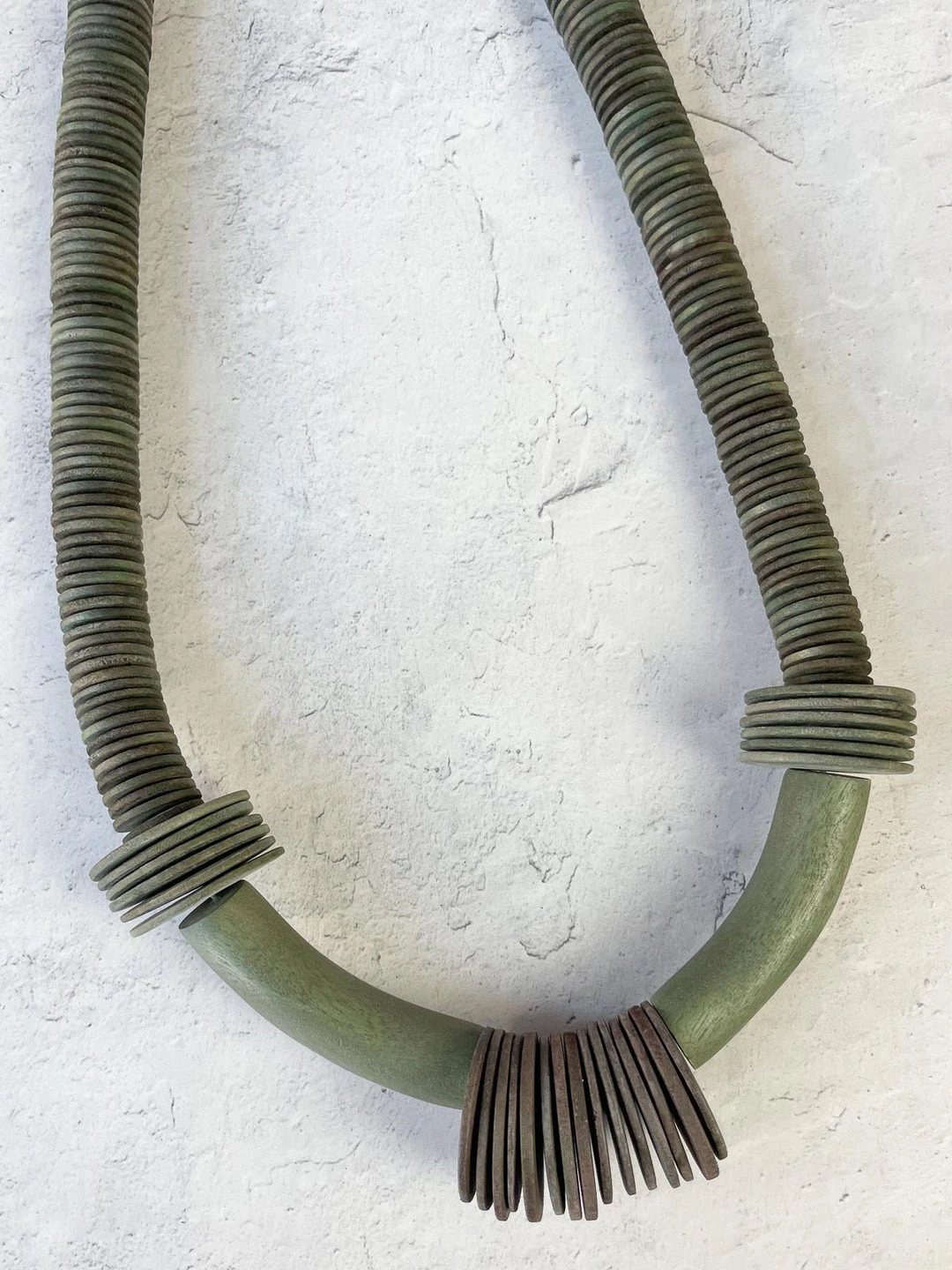 Escape From Paris Two-Tone Wood Disc Bead Necklace, Truffle Escape From Paris 4 Escape From Paris Two-Tone Wood Disc Bead Necklace, Truffle Escape From Paris