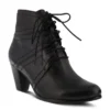 Spring Step Hilde Lace Up Bootie In Black 2 Spring Step Hilde Lace Up Bootie In Black