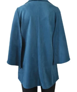 IC Collection IC Collection Sueded Kimono Sleeve Jacket, Teal