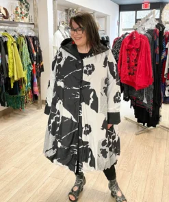 Igor Dobranic Igor Dobranic Bjork Reversible Jacket, Black/White/Grey