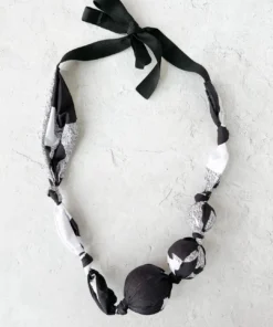 Igor Dobranic Story Bracelet/Necklace, Black/White/Grey Igor Dobranic