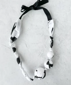 Igor Dobranic Story Bracelet/Necklace, Black/White Igor Dobranic