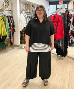 Igor Dobranic Suri Top, Black Igor Dobranic