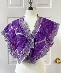 Imma Costa Imma Costa Crush Scarf, Purple/Silver