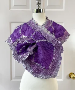 Imma Costa Imma Costa Crush Scarf, Purple/Silver