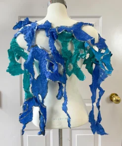 Imma Costa Medusa Crush Scarf Necklace, Blue/Green Imma Costa 8 Imma Costa Medusa Crush Scarf Necklace, Blue/Green Imma Costa