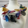 Imma Costa Petal Crush Necklace, Multi Metallic 2 Imma Costa Petal Crush Necklace, Multi Metallic