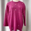 Iridium Holly Sweater, Fuchsia Iridium
